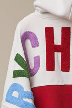 Ivory Merry Christmas Applique Zip-Up Hoodie