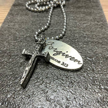 Nail Cross Tag Necklace