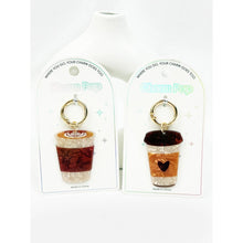 Coffee and Latte Key Charm: MIX COLOR / ONE(12)
