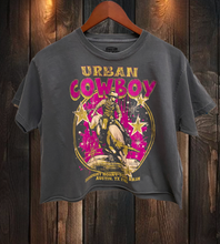 Charcoal Urban Cowboy Austin Texas Bash Relaxed Crop T-shirt