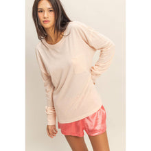 Dusty Pink Long Sleeve Pocket T-Shirt