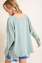 Mint Vintage Seam Boat Neck Dolman Top 10/9/23 7172