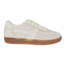 Cream Minimalist Everyday Lace Up Sneakers