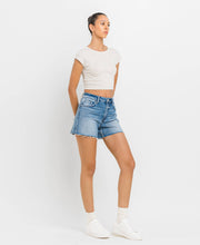 Inner Circle High Rise Waist Clean Cut A Line Vervet Shorts