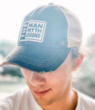 The Man The Myth The Legend Distressed Trucker Cap