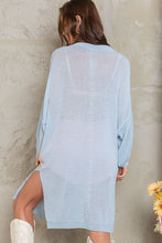 Light Blue Multi Colorblock Long Thin POL Sweater 6/19/23 6480