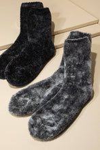 Grey Luxury Chenille Socks