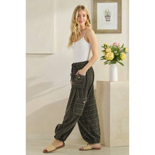 Black Washed 3D Pocket Flower Wide Leg Oli+Hali Pants