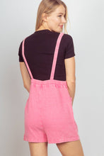 Burnt Orange Mineral Washed Double Gauze Overall Romper