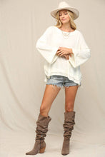 Off White Silhouette-Less Loose Fit Top