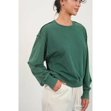 Drop Shoulders Crewneck HYFVE Sweatshirt: Dark Green