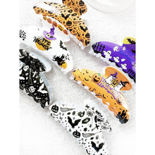 Halloween Oval Shape Hair Claw Clips: MIX COLOR / ONE(12)