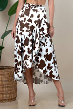Brown Tilly Choco Black Cow Print Multi Use Wrap Skirt