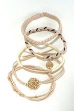 Off White Boho Bracelet Hair Ties