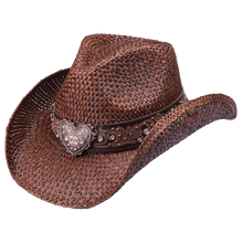 Black Flint Straw Western Drifter Cowboy Hat