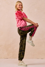Camo Neon Pink Side Lines Bibi Track Pants 6/3/25 9958