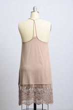 Mocha Versatile T-Back Lace Midi Slip