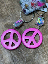 Orange Earrings-peace