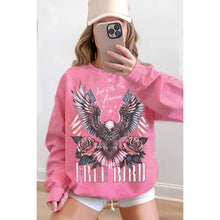 Mineral Taupe Land of The Free America Mineral Graphic Sweatshirt