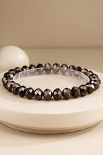 Fire Opal Aura Glass Beaded Bracelet: