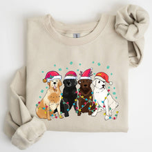 Military Green Christmas Dogs, Puppies, Dog Lovers, Santa Winter Sweatshirt