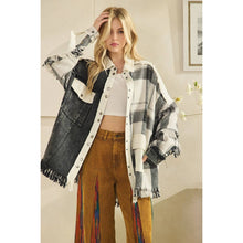 Black Washed Mix Button Down Oli+Hali Shacket