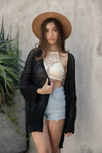 Black Relaxed Fit Boutique Cardigan: