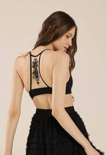 Black Seamless Tattoo Bralette