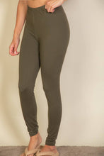Olive Basic Solid Leggings