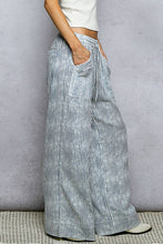 Blue Stripe Striped Big Pocket Waist Band Straight Fit POL Pants
