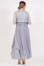 Silver Long Mother Of Bride Formal Dress