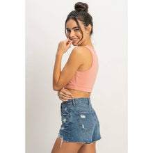 Teak Rose Cropped Tank Top