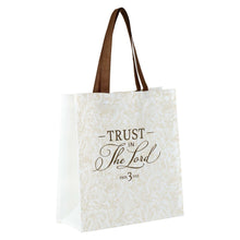 Tote White/Brown Trust in the Lord Prov. 3:5