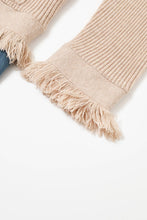 Beige Knit Denim Mix Media Jacket
