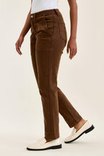 Mahogany High Waist AURORA Weekender w/ Knee Darts Judy Blue Jeans