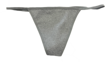 Grey Seamless Rib Strappy Thong