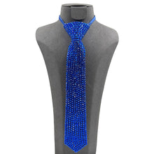 Black Bling Neck Tie Necklace