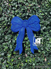 Blue Bow Glitter Bows(Set of 2) ....Patches