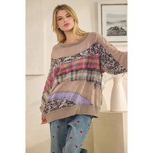 Ash Washed Fabric Long Sleeve Oli+Hali Top