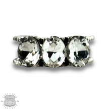 Iridescent Stone oval bead ring