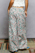 Sky Multi Vintage Washing Printed Twill Relaxed Fit Floral POL Pants