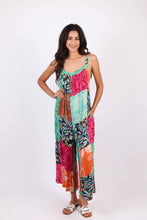 Wildflower Patchwork Sleeveless Adjustable Romper