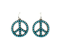 Aurora Western 1" Bubble Stone Peace Sing Earring