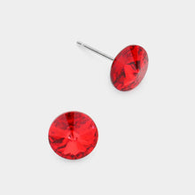 Crystal 8mm Round Crystal Stud Earrings