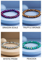 Truffle Bronze Glass Beaded Bracelet