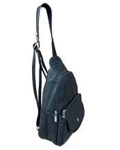 Brown cowhide leather back pack