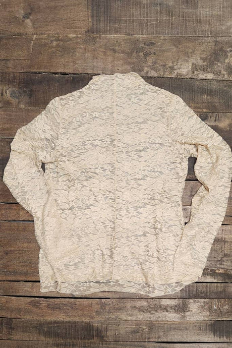 Oatmeal Trellis Vines Lace Jaded Gypsy Top
