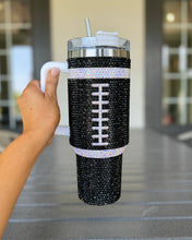 Crystal Black "Team Spirit" FOOTBALL 40 Oz. Tumbler