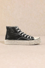 MX-CHANTEL - Studded High Top Sneakers: Blue / Standard / 6(1)-6.5(1)-7(1)-7.5(2)-8(2)-8.5(2)-9(2)-10(1)