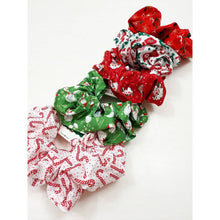 Christmas Cute Designs Mixed Scrunchie: MIX COLOR / ONE(12)